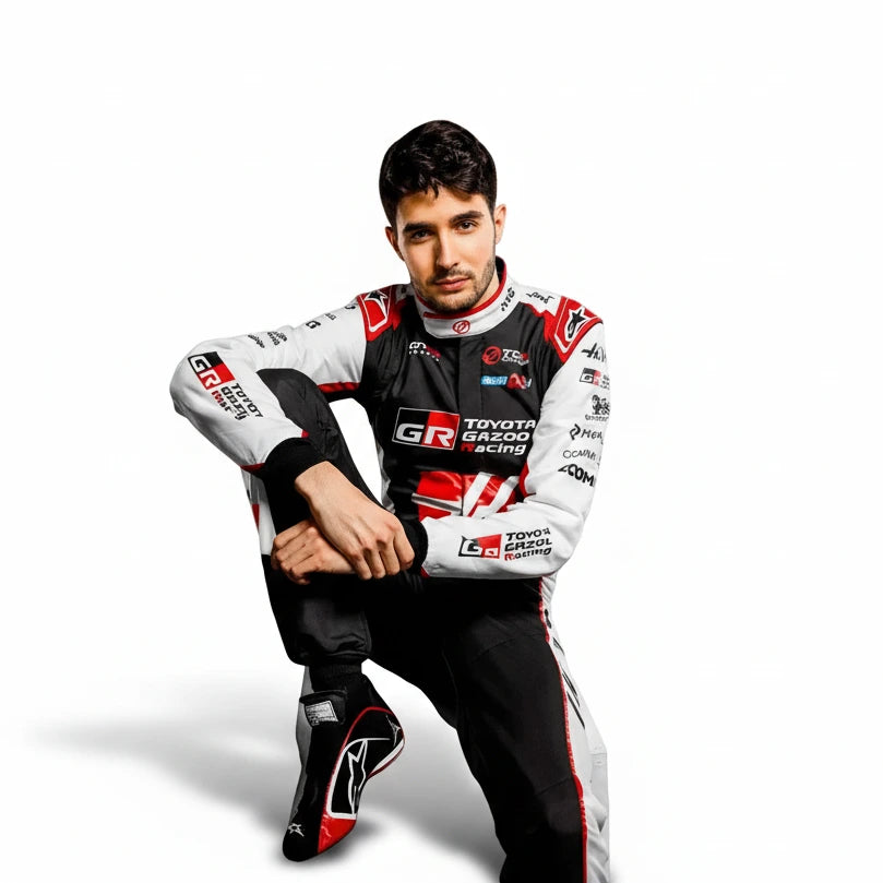 Front view of Esteban Ocon 2026 Haas F1 replica race suit in team colors