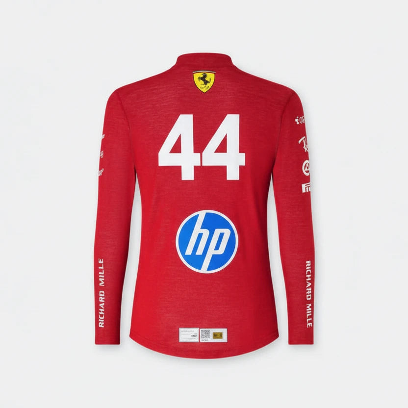 Lewis Hamilton Ferrari HP F1 Red Compression Shirt - Lycra Base Layer ...
